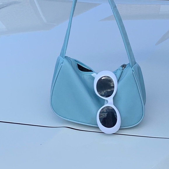BABY BLUE BAGUETTE PURSE - Picture 2 of 2